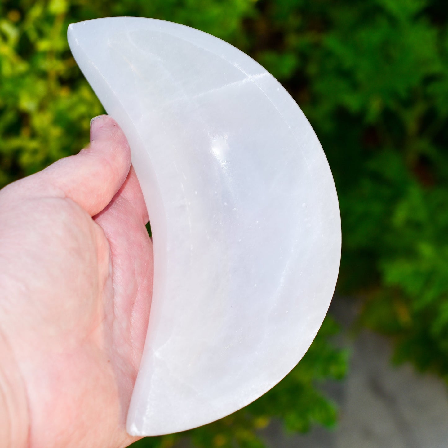 NEW Selenite Moon Bowls