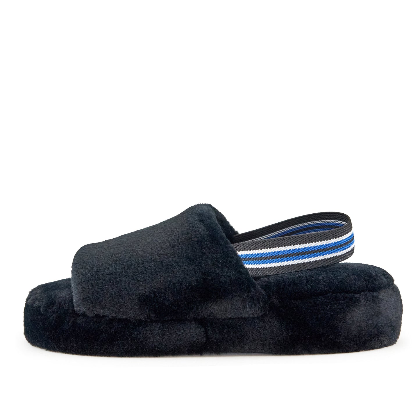 Women's Lisbon Faux Fur Slipper Black