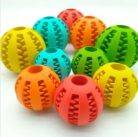 Interactive Rubber Slow Feeder Dog Ball