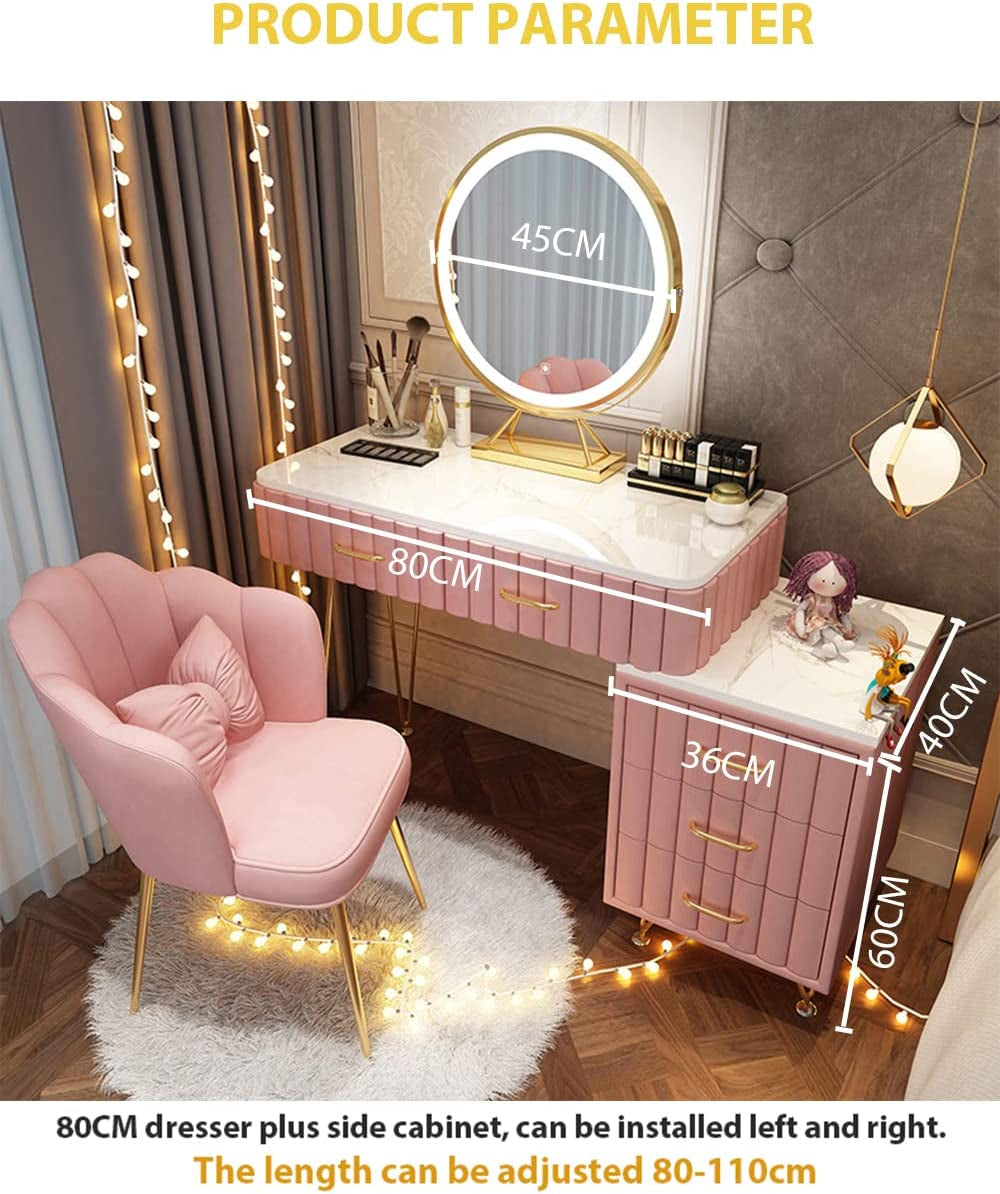 Makeup Vanity Mirror & Table Set