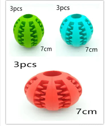 Interactive Rubber Slow Feeder Dog Ball