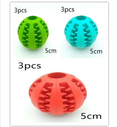 Interactive Rubber Slow Feeder Dog Ball